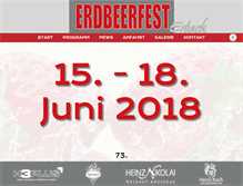 Tablet Screenshot of erdbeerfest-erbach.de